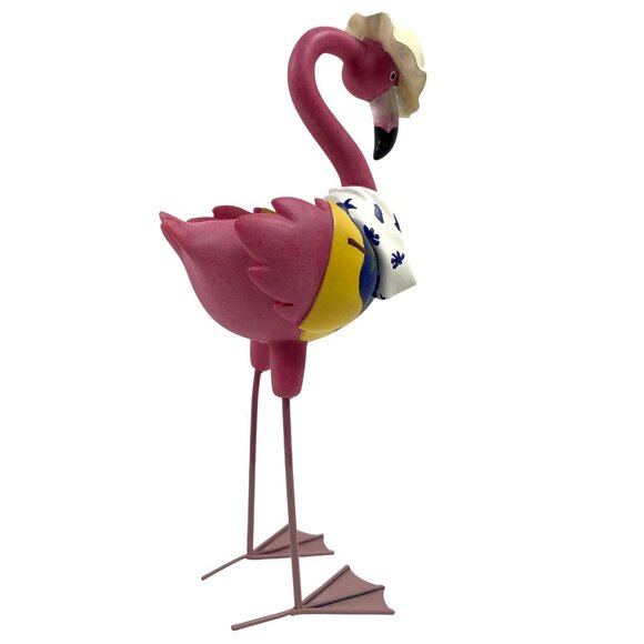 Tropical Pink Flamingo Family Flock Set 3 Tea Votive Candle Holders Beach Ocean - Picture 14 of 15